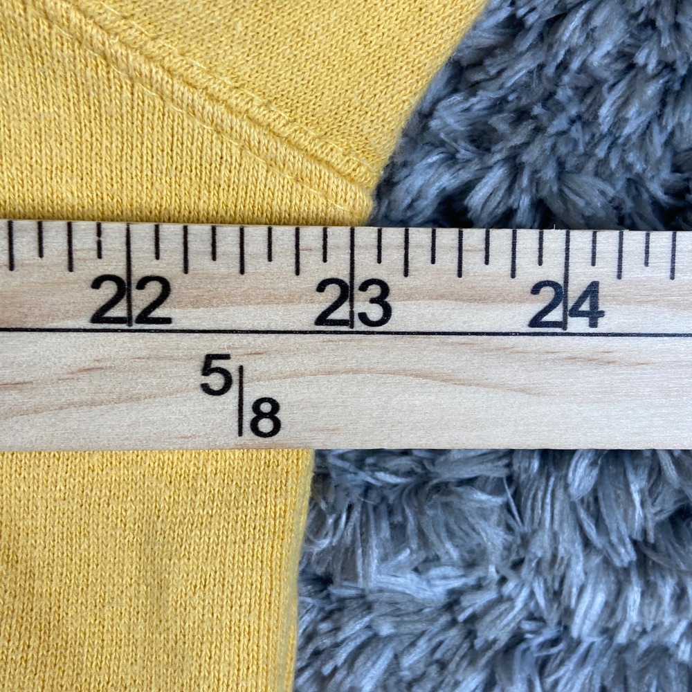 Vintage Aeropostale Hoodie Mens S Yellow Varsity Team Pullover Sweatshirt Y2k - Picture 6 of 9